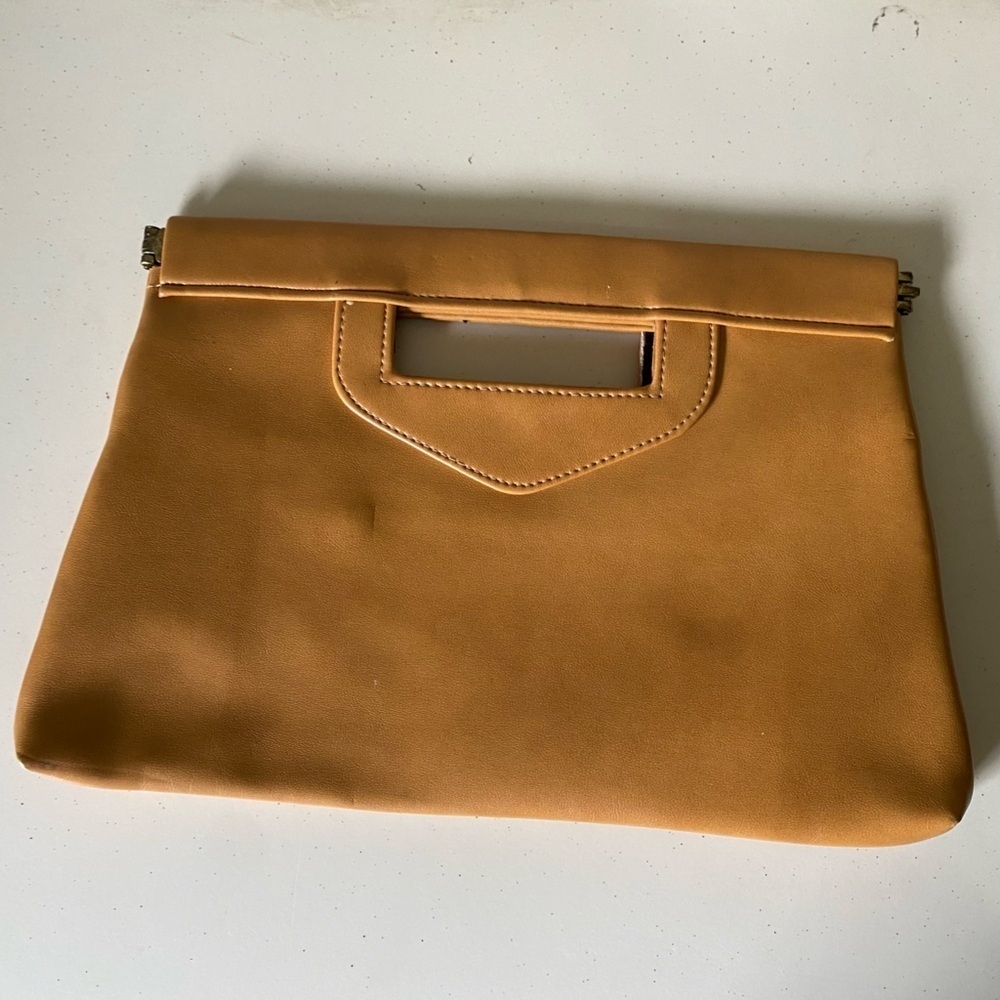 Elegant Tan Women's Clutch - Picture 3 of 5